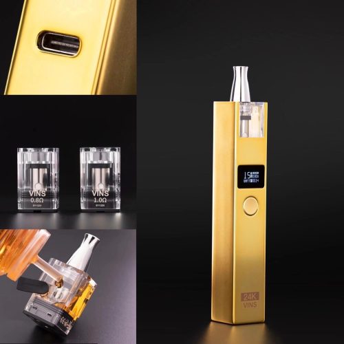 VINS 24K 小金條 / 18K 小銀磚 / 30W / 鋅合金材質 / 0.8-1.0歐姆 /非 COSMO PLUS VOOPOO RPM SMOK VAPTIO