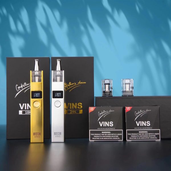 VINS 24K 小金條 / 18K 小銀磚 / 30W / 鋅合金材質 / 0.8-1.0歐姆 /非 COSMO PLUS VOOPOO RPM SMOK VAPTIO
