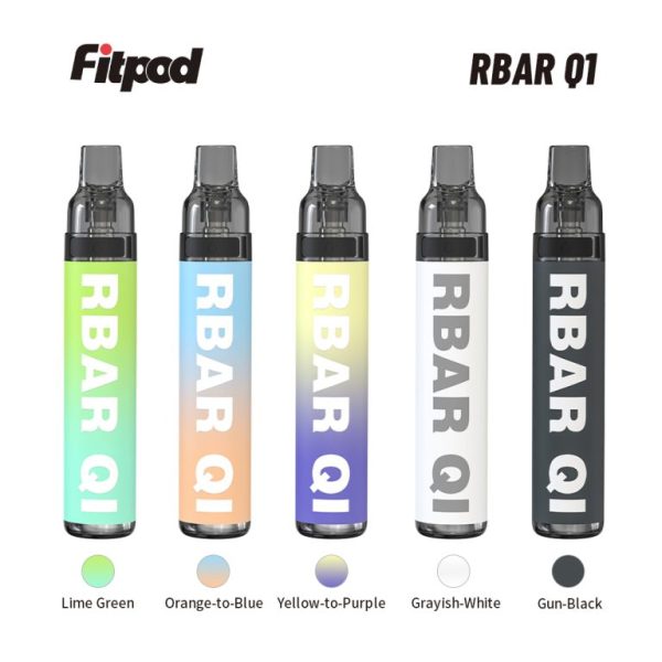 【一次性/拋棄式】Fitpod RBAR Q1 可重複注油一次性小煙 可重複填充6-10次 手感漆面 600mah 【一次性/拋棄式】Fitpod RBAR Q1 可重複注油一次性小煙 可重複填充6-10次 手感漆面 600mah
