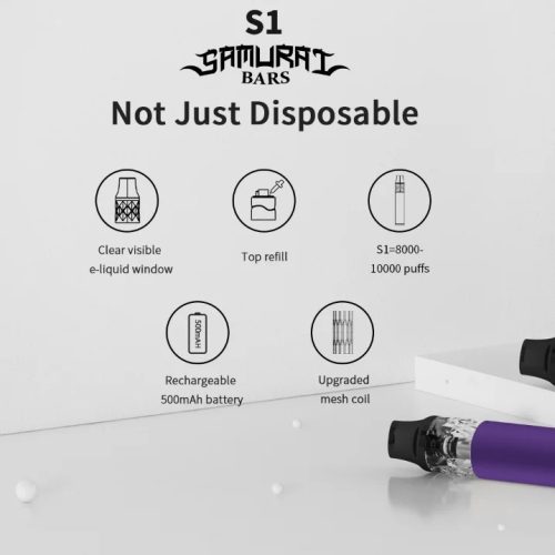 【一次性】S1 DISPOSABLE BARS 將軍一次主機 8000口 重複注油 【一次性】S1 DISPOSABLE BARS 將軍一次主機 8000口 重複注油