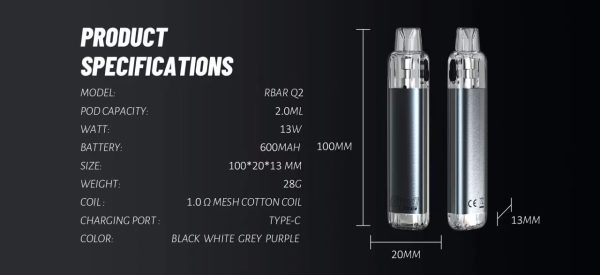 VAPEDIA FITPOD RBAR Q2 VAPEDIA FITPOD RBAR Q2